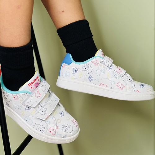 Reebok Royal Complete Peppa Pig Kids Size 1 Youth Sneakers White Shoe #201 - Picture 6 of 20