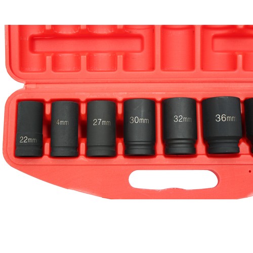 9pc Dr 3/4" Impact Deep Socket Set H78 Metric 22-41mm CRV Garage Mechanic WDMATE - Picture 5 of 6