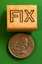 FIX - Teacher's Wood Mounted Rubber Stamp