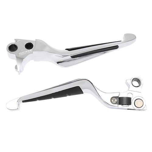 Perfect Fit With Rubber Grip Brake Clutch Lever For Dyna Street Bob FXDB 2006-16 - Picture 8 of 8