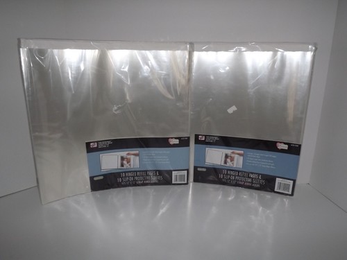Westrim Crafts 20 Hinged Refill Pages & 20 Slip-On Sleeves 12" x 12" (~) - Afbeelding 1 van 3