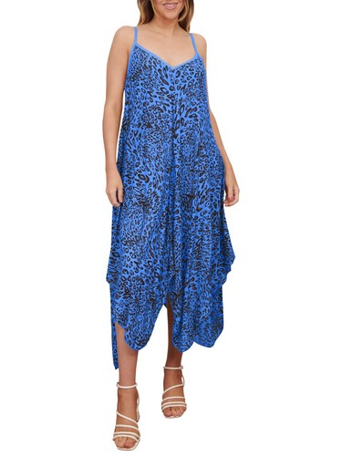 Maxi vestido de verano italiano con tirantes estampado de playa con cuello en V sin mangas para mujer - Imagen 218 de 253