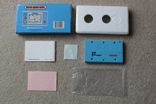 BOXED NINTENDO GAME & WATCH SUPER MARIO BROS YM-105 1988 VERY GOOD CONDITION - Picture 2 of 18