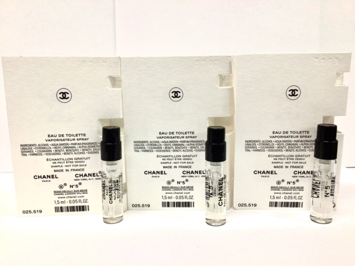 CHANEL N°5 L'Eau　新品未開封　サンプル付 Chanel N°5 L'Eau EDT Sample Size Set Of 3 x 1.5ml/0.05floz | eBay