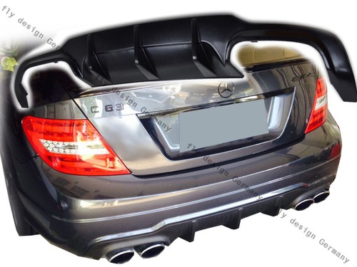 Passend für MERCEDES W 204 a-still Paket Tuning Heckdiffusor Diffusor Bumper Spl - Bild 10 von 12