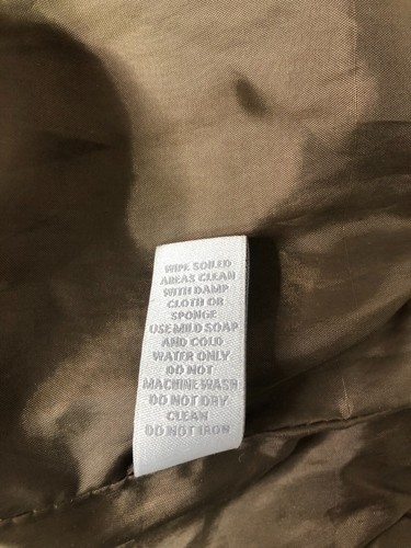 Charlotte Russe Brown Faux Leather Lined Full Zip Jacket Womens Size Small - Picture 18 of 21