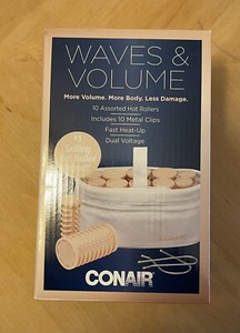 Waves & Volume Conair Ceramic Hot Rollers for On-The-Go Styling HS10XN
