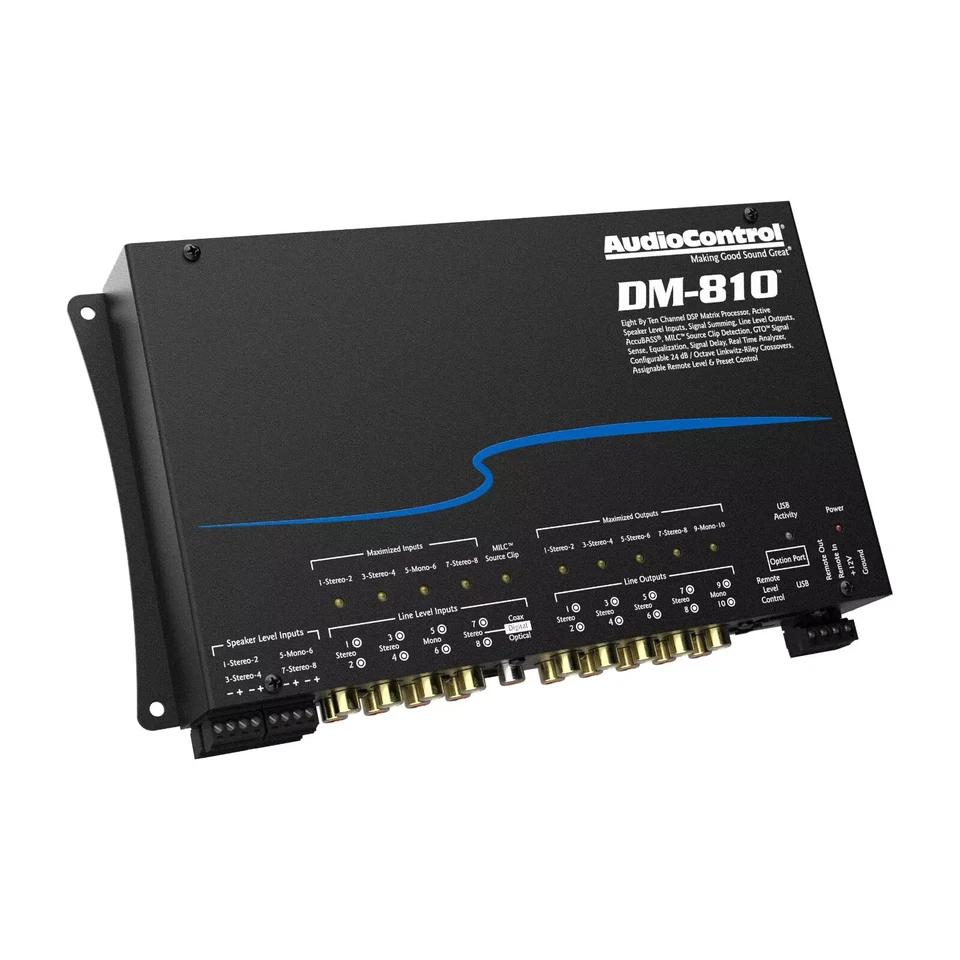 AudioControl DM-810 DSP Matrix Processor 8-Input 10-Output 30-Band EQ AccuBass - Image 4 of 4