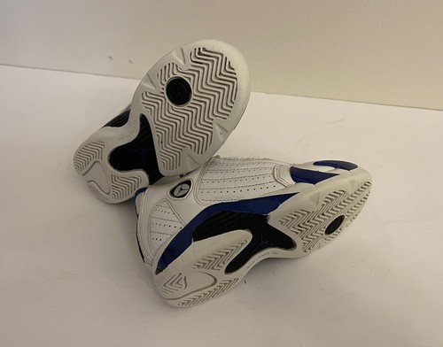 Nike Air Jordan 14 Retro PS Hyper Royal Sneakers 2020 312092-104 Youth Size 11C - Picture 6 of 12