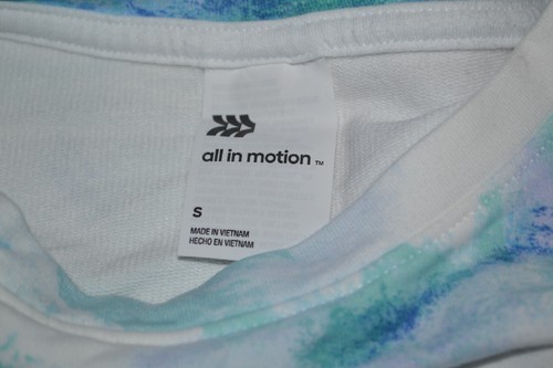 K8- All In Motion Tie Dye Cotton Blend Sweatshirt/Top Size Women's Small - Picture 3 of 3