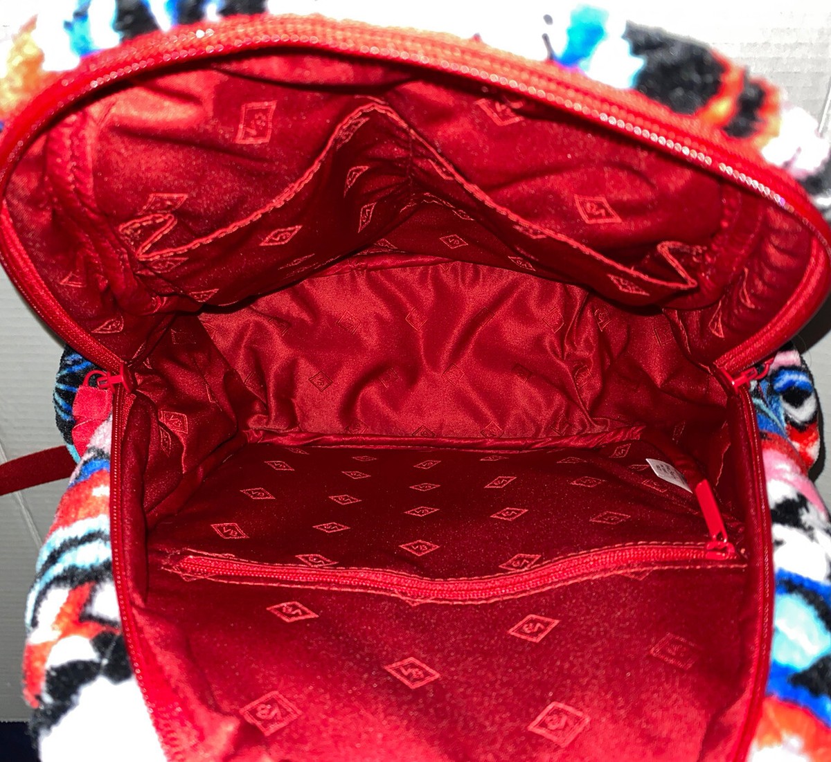 Vera Bradley Nordic Stripe Reindeer Soft Plush Fleece Mini Backpack New Mini Backpack - Performance Twill | Vera Bradley – Vera  main image 2
