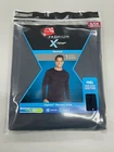 HANES MENS PREMIUM X-Temp Thermal Crew Size Small Color Black