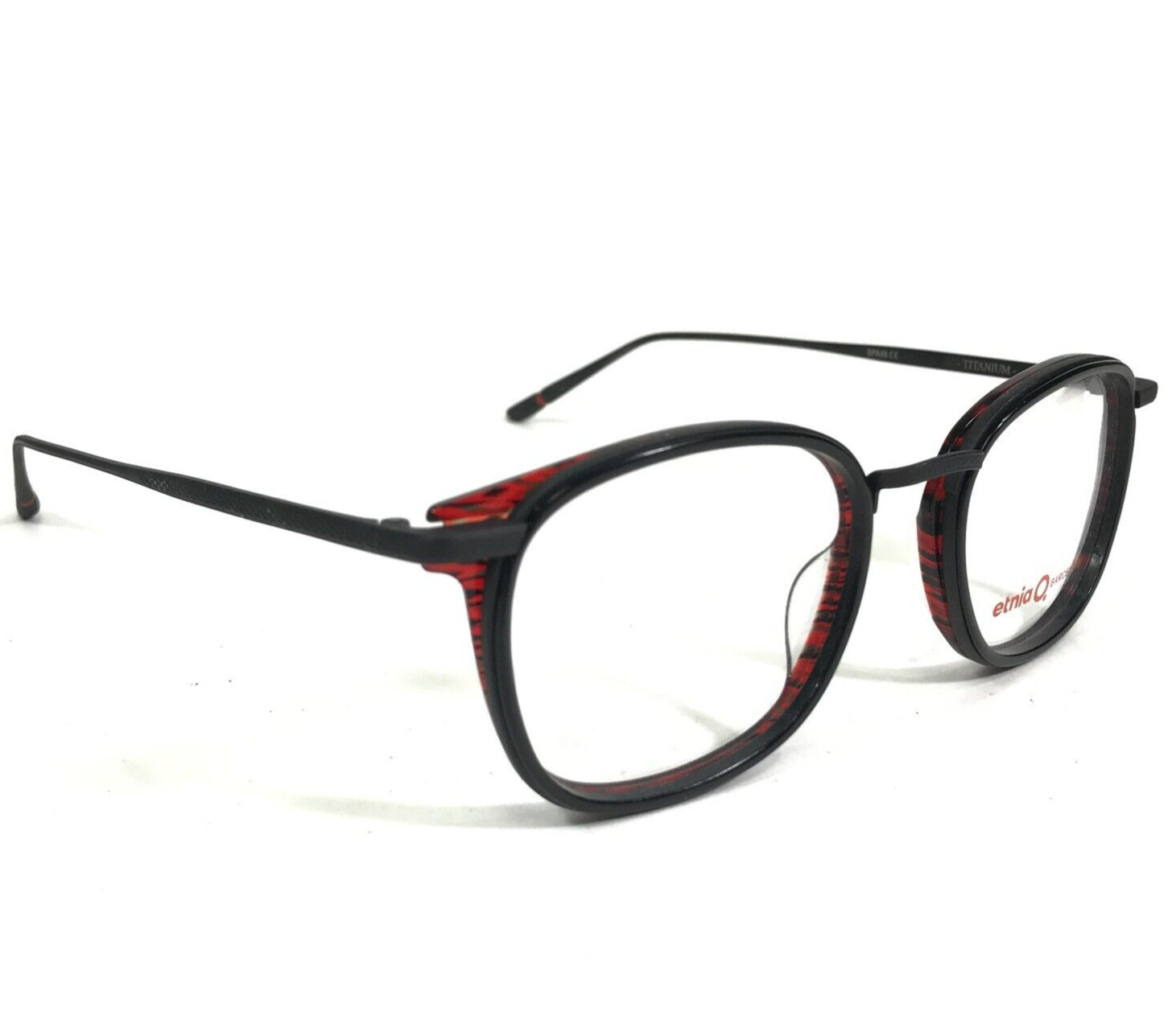 Оправа для очков Etnia Barcelona YORKVILE RDBK Черно-красная круглая 49-18-143