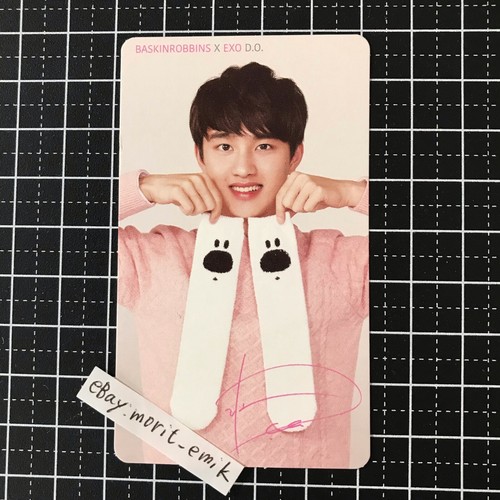 D.O. Baskinrobbins EXO collaboration photo card official photocard RARE PC - Picture 7 of 12