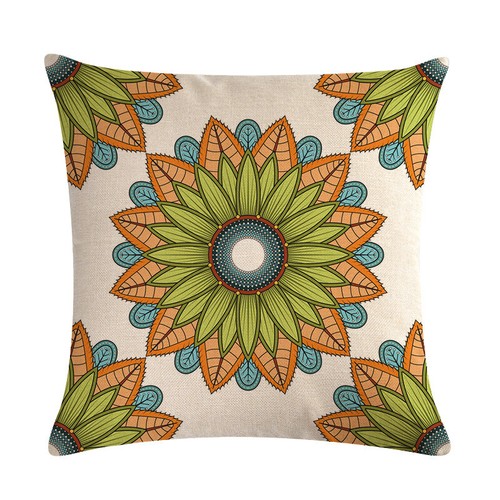 Throw Pillow Case Bohemian Style Mandala Cushion Cover Linen Cotton Home Decor - Picture 29 of 30