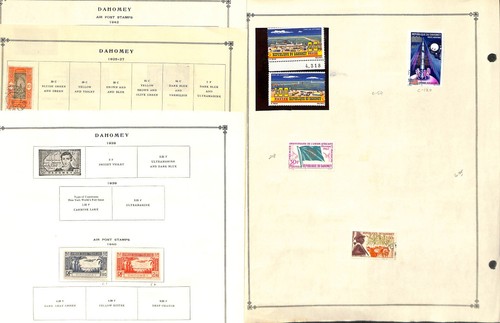 Dahomey Stamp Collection on 35 Scott International Pages, 1901-1972 French - Picture 2 of 14