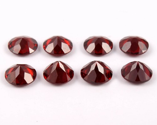 Natural Garnet Round cut 7 MM 12.30 Cts 8 pcs Lot Faceted Gemstones #567 - Picture 2 of 2