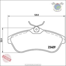 Kit Bremsbeläge Brembo Vorderachse für CITROËN C3 I C2 D bj8