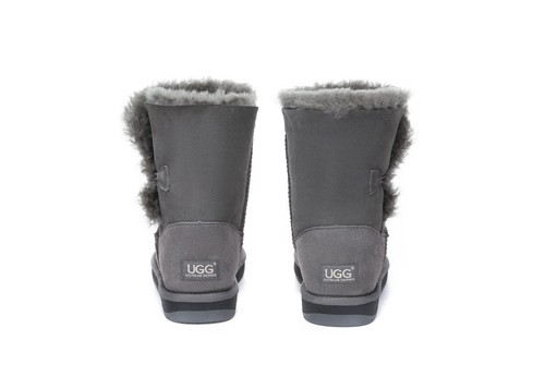 AUSTRALIAN SHEPHERD® UGG Boots Sheepskin Short Button Water Resistant Nonslip - Picture 38 of 39