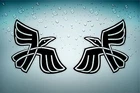 2x Sticker Decal Raven Raven Viking Odin Viking Crow Motorcycle Car R2