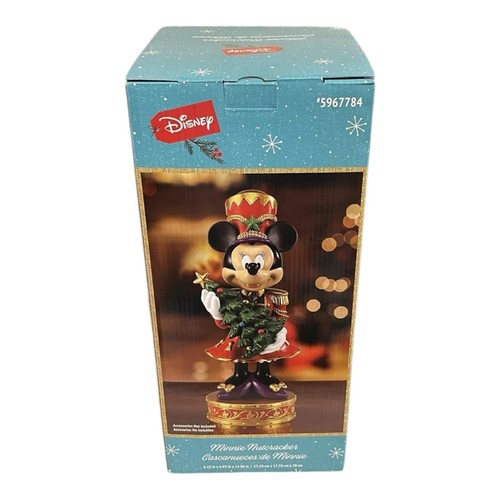 Disney 15-in Minnie Mouse Nutcracker Christmas Decoration Tree Holiday New - Picture 4 of 6
