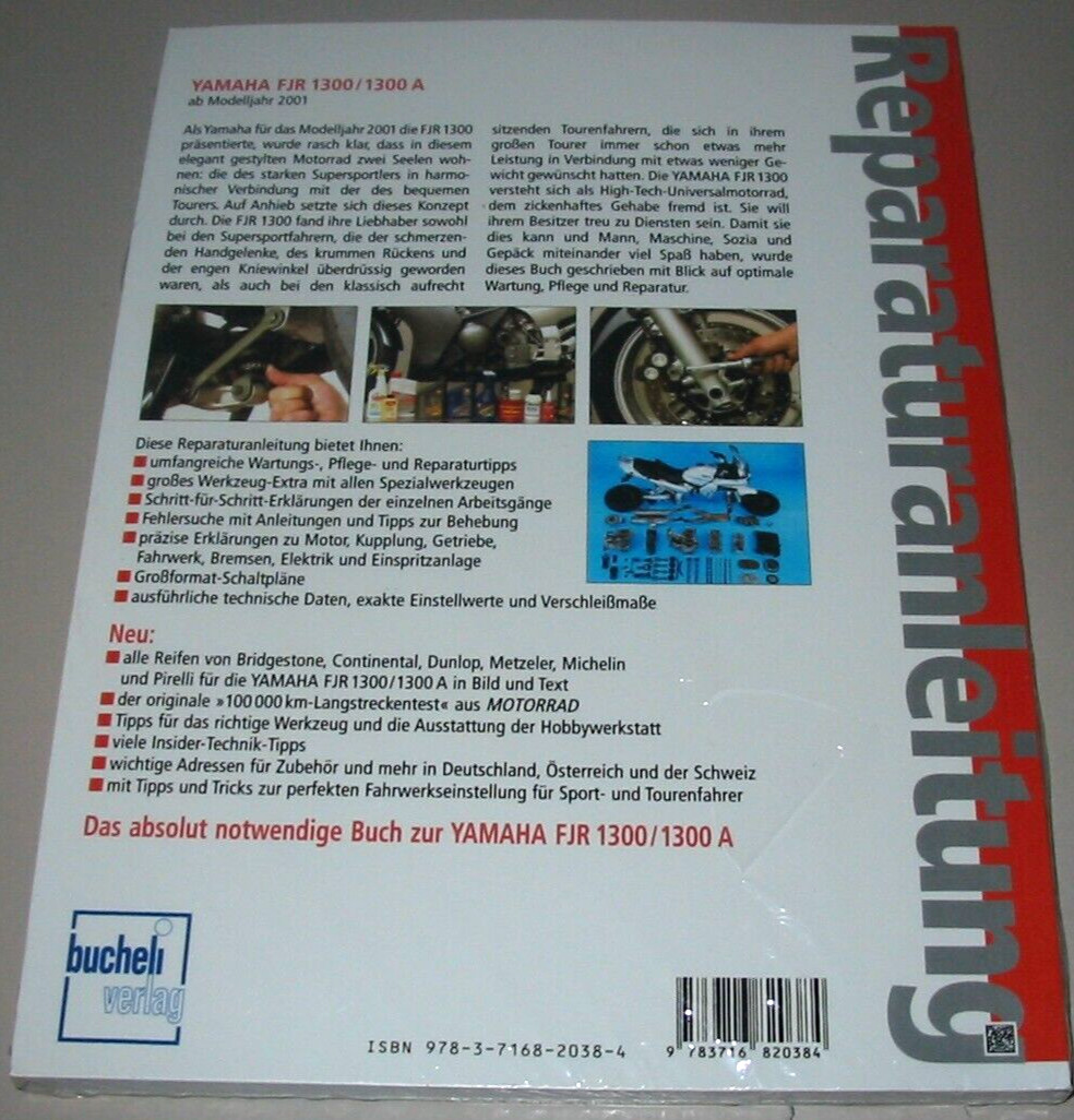 Thumbnail - Reparaturanleitung Yamaha Fjr 1300 / 1300 A Ab Baujahr 2001 Reparatur