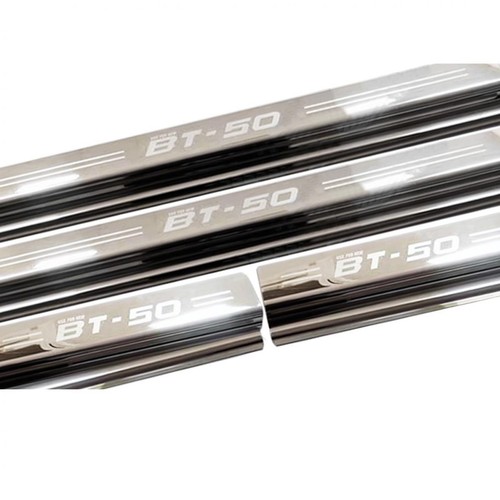 For Mazda BT-50 BT50 Ute Pickup 2021-2022 Scuff Plate Sill Step 4 Door Chrome - Picture 3 of 6
