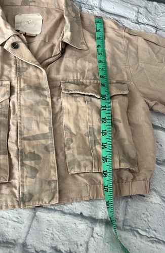 Anthropologie Hei Hei Women’s cropped Beige Linen jacket sz XS - Picture 12 of 12