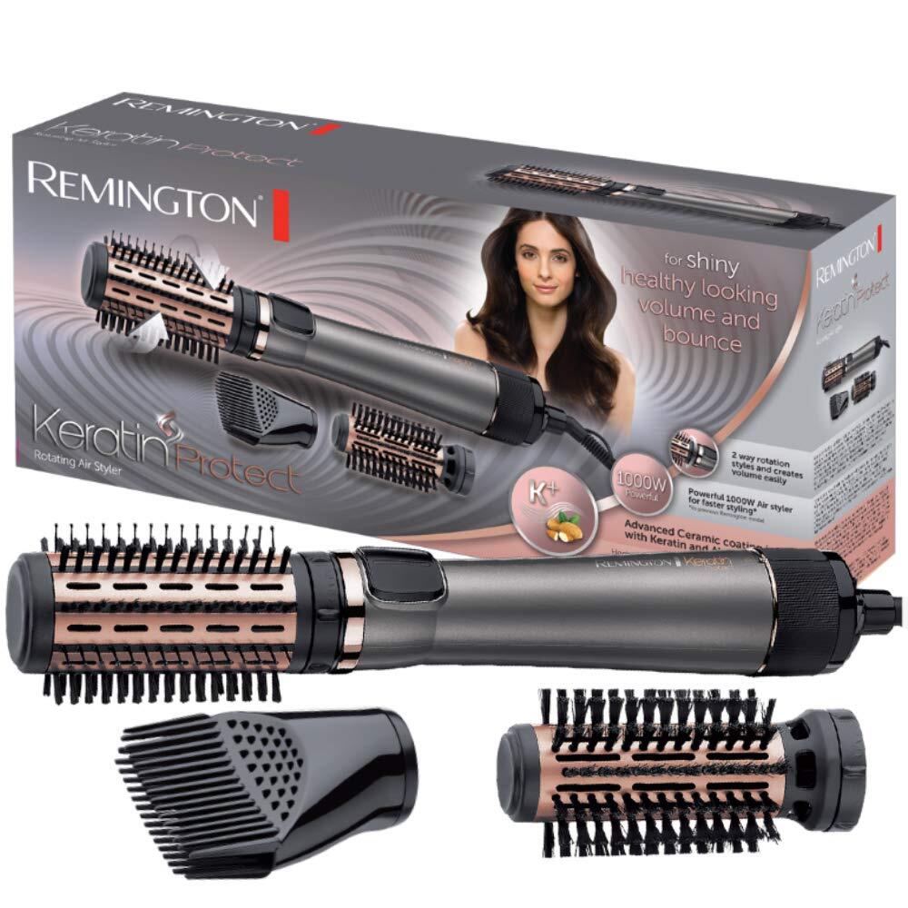 Вращающаяся воздушная щетка REMINGTON Keratin Protect AS8810 мощностью 1000 Вт для сухой укладки