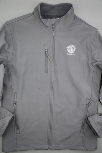 Men's Ocean Beach San Francisco Full Zip Jacket Fleece Lined Gray Size M - Picture 2 of 7