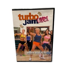 TURBO JAM:LIVE BOOTY SCULPT ABS WORKOUT DVD, CHALENE JOHNSON TOTAL BODY New D21