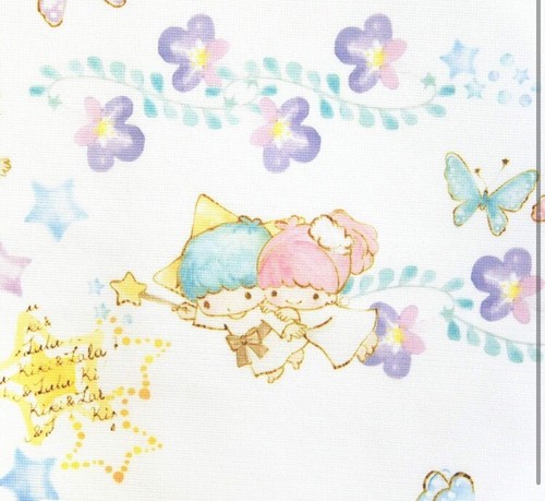Little Twin Stars KIKI & LALA polyester cafe curtain home kitchen window decor - Picture 4 of 5