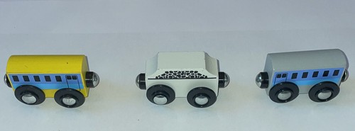 Circo Konvolut Lokfahrzeuge Holz Magnet Eisenbahn Wagen - Bild 9 von 19