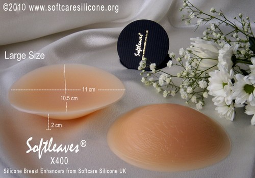 Almohadilla de gel para senos de silicona Softleaves X400 no prótesis - Imagen 3 de 7