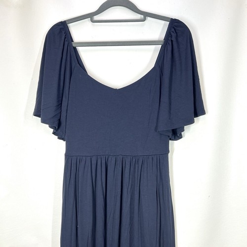 Abito Boden scollo a scoop dettaglio smock floreale romantico midi blu jersey tg 6 regular - Foto 2 di 13
