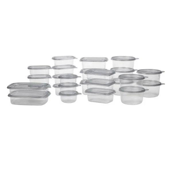 50-Piece Plastic Food Storage Containers with Lids - Airtight BPA-Free Microwave