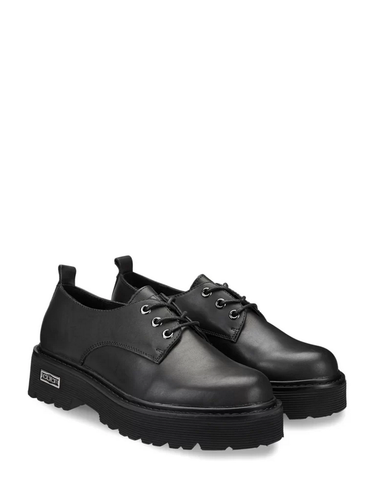 SCARPE DERBY FRANCSINA DONNA CULT SLASH 3041 CLE104107 PELLE NERO ORIGINALE AI - Picture 2 of 4