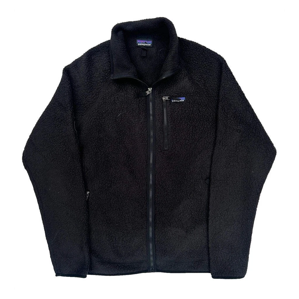 Patagonia Fleece Jacket - XL Black Polyester