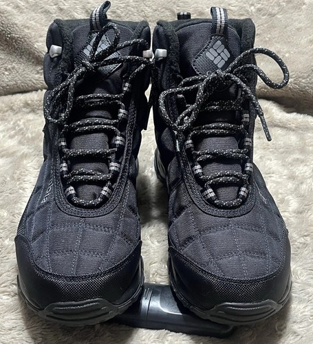 Columbia Firecamp Boots Black Waterproof OmniGrip BM5841-012 Mens Size 7.5 NEW - Picture 17 of 23