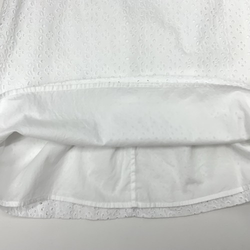 Polo Ralph Lauren Girls Sz 8 White Ruffle Eyelet Dress Summer Sleeveless - Picture 4 of 7