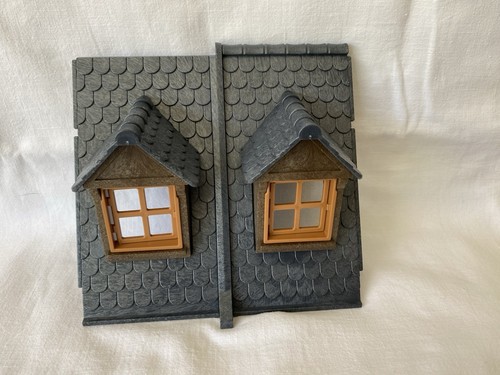 Playmobil Dach 2 Oberlichter dunkelgrau Haus mittelalterliche Burg 70957