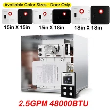 FOGATTI RV Tankless Water Heater Propane Gas 2.5 GPM 48,000 BTU with Controller