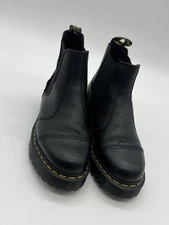 Dr. Martens 2976 Bex Fleece Men’s 9 Women’s 10 Black Leather Lined Chelsea Boots