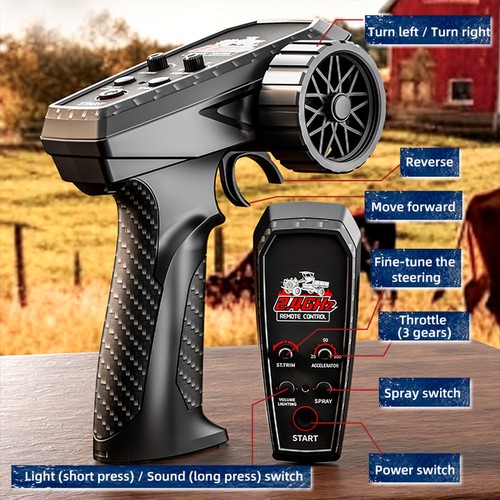 JJRC C8836 RC Car 4WD Simulated Tractor Car Toy 1/14 Remote Control Farm Vehicle - Picture 17 of 20