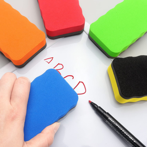 6 Pack Magnetic Whiteboard Eraser, Dry Eraser Board Erasers, Dry Erasers for Whi - Bild 7 von 12