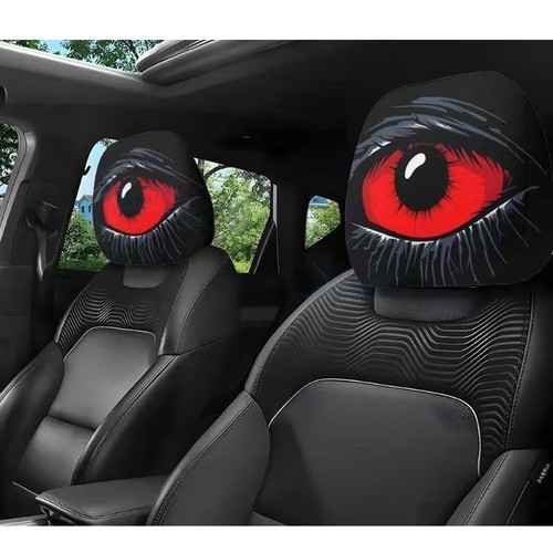 Funny Car Seat Headgear Spoof Mask Hat Headcover Personalized Halloween Decor - Picture 16 of 22