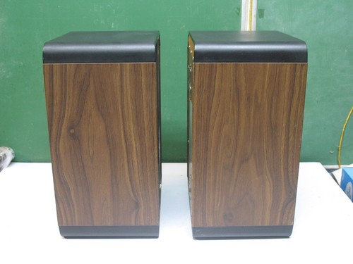 Vtg 60s MCM Tenna 3 way air suspension 8 ohm, RCA jack stereo speakers, tested - Picture 2 of 8