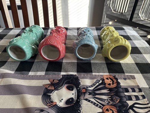 "Golden Girls" Geeki Tikis TV Full Size Tiki Mug Set of 4 Ceramic Colorful Cups - Picture 7 of 7