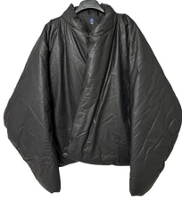 Yeezy Gap Black Round Jacket Original Coated Cotton Size 2XL XXL NWOT