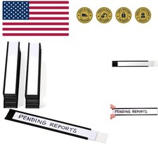 Magnetic 'C' Channel Label Holders for Metal Racks and Shelves | 1" x 6" Pack...